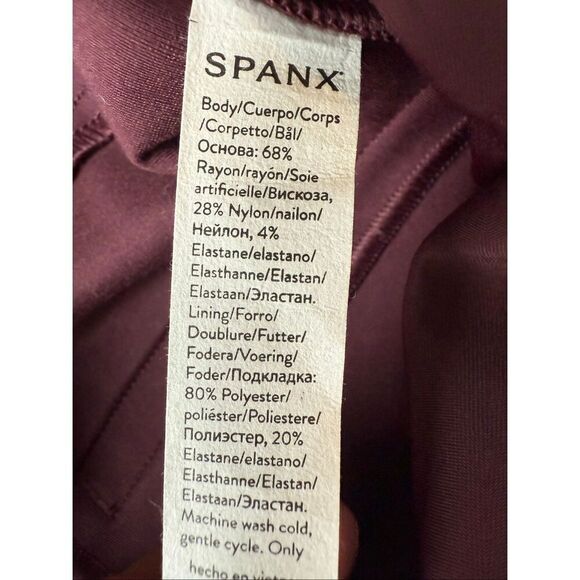 Spanx The Perfect Pant Kick Flare In Chianti Size L Petite - Picture 7 of 8